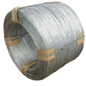 Rollo de alambre galvanizado listo para aplicaciones de construcción e industria.
